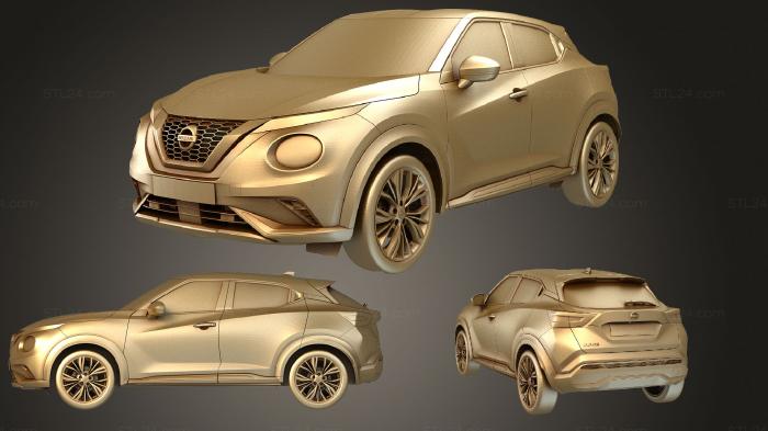 Автомобили и транспорт (Nissan juke 2020, CARS_2800) 3D модель для ЧПУ станка